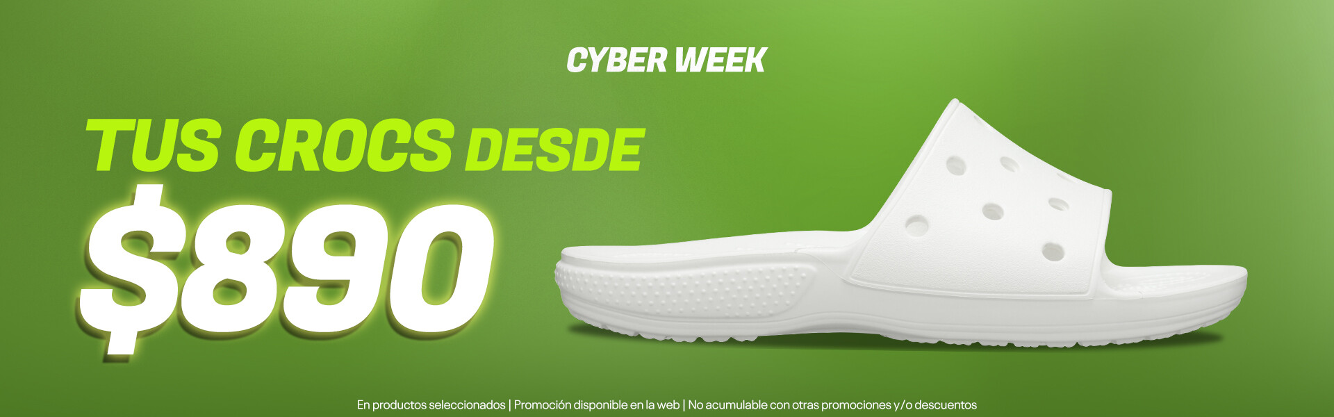 Comprá tus crocs desde $890