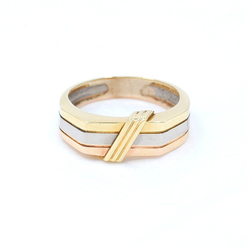 Anillo En Oro 18K De 2 Colores Anillo En Oro 18K De 2 Colores