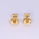 Caravanas oro 18 k con brillantes Caravanas oro 18 k con brillantes