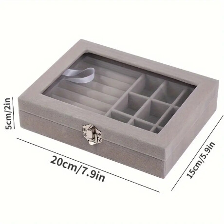 Alhajero Rectangular Gris