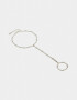 Pulseras Flexibles Pulsera Flexible Con Anillo - Plateado