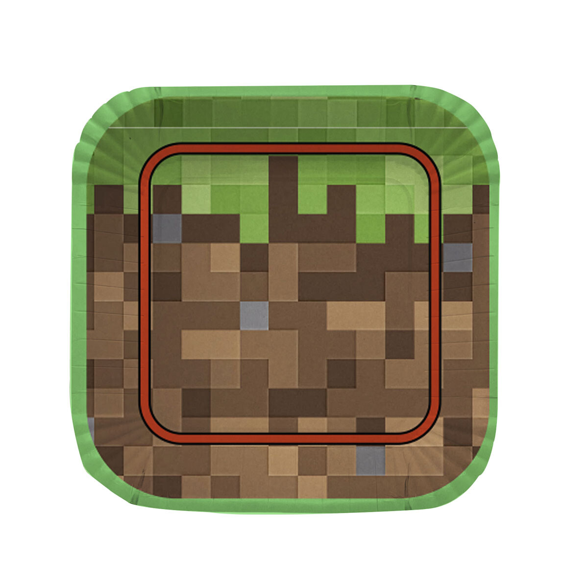 Cotillón Platos Descartables Pixel Game x 8 