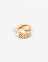 Bijou Cuff Perla Earcuff Con Perlas - Dorado