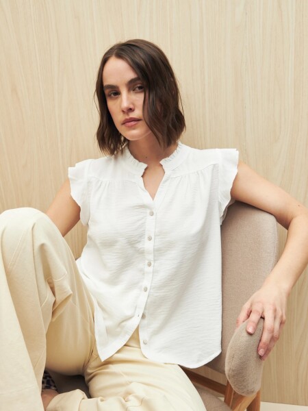 BLUZA ALLIE KEANE BLANCO