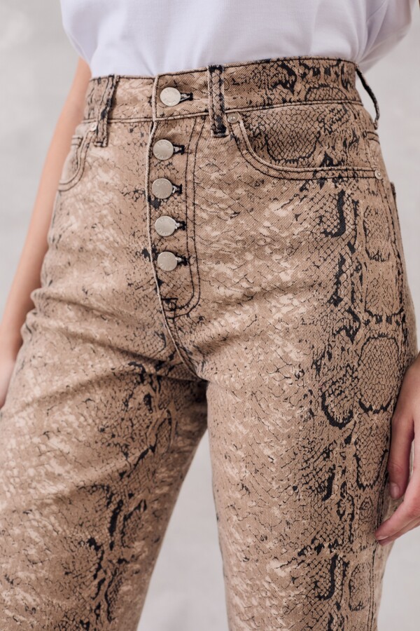 Jean Botones Snake Multi
