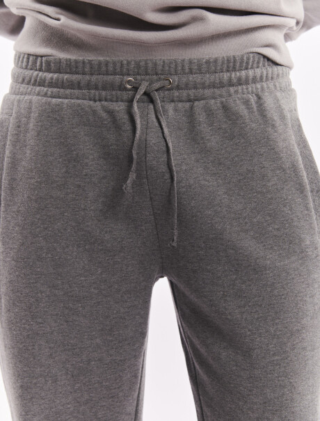 Pantalon felpa gris