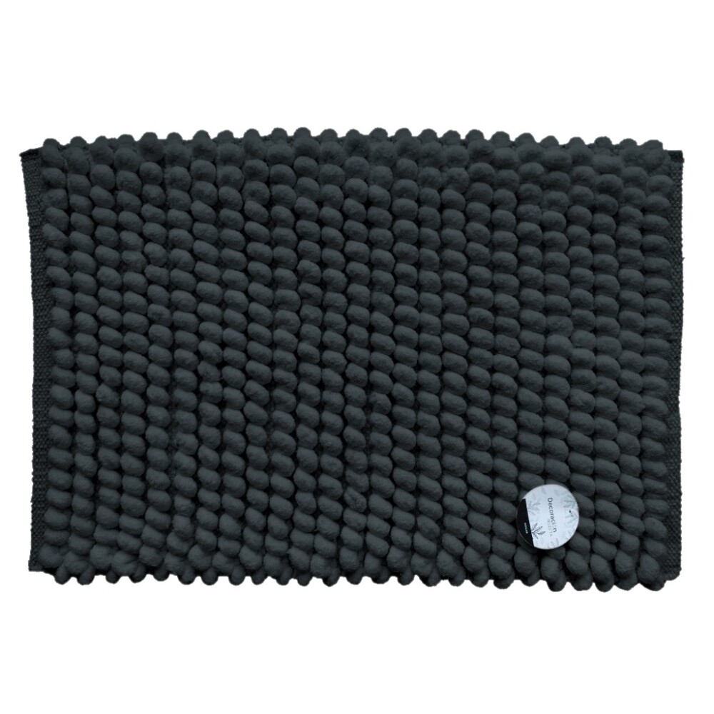 Alfombra de Bucle Negra 40 x 60 cm ALFOMBRA 40X60CM BUCLE NEGRO