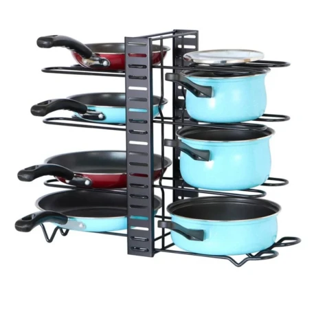 Estante Organizador Ollas Sartenes Soporte Divisor Cocina Estante Organizador Ollas Sartenes Soporte Divisor Cocina
