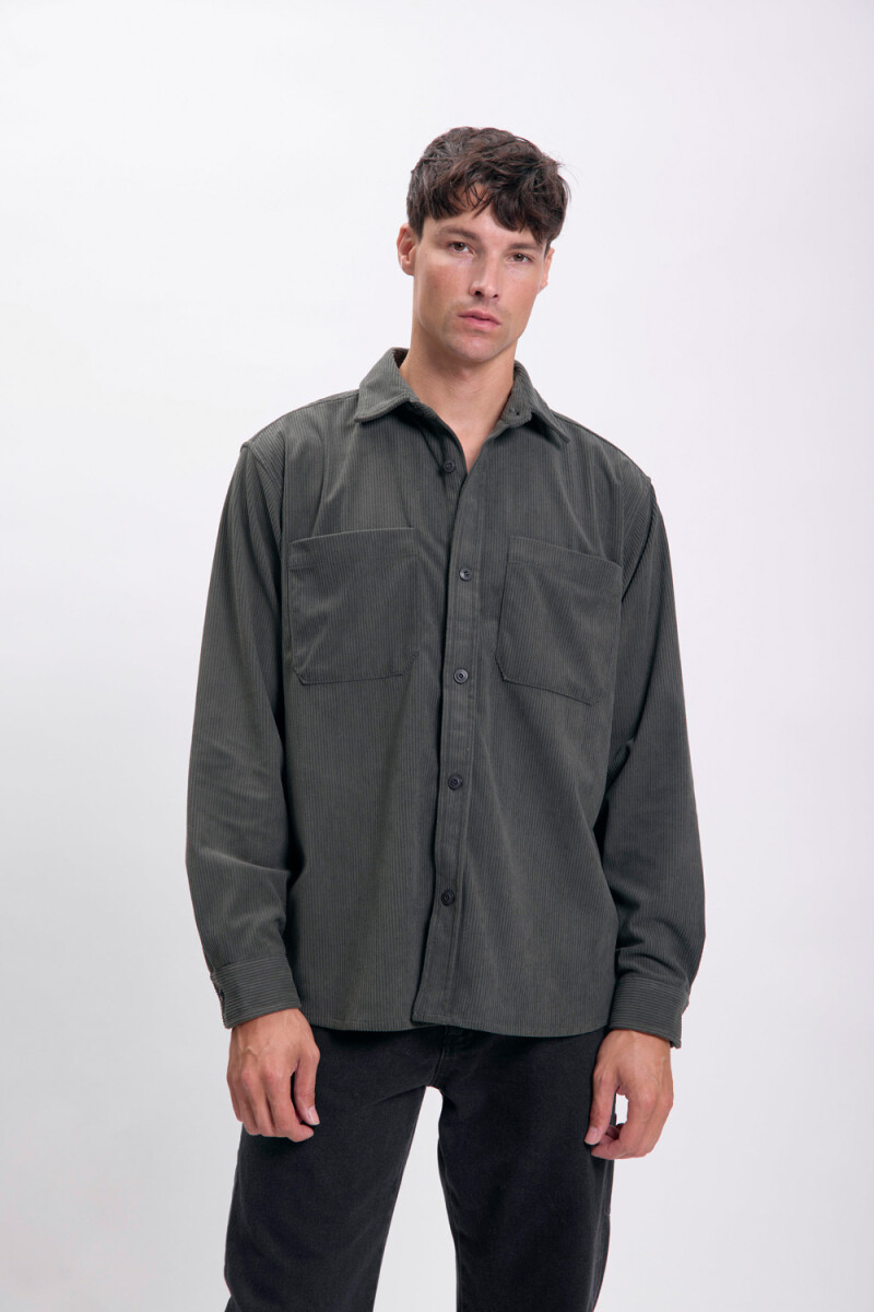 Camisa de pana Verde