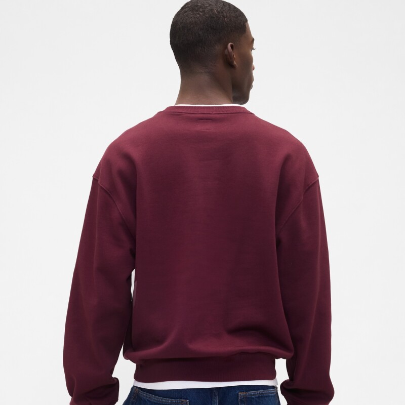 CORP LOGO CREW TUSCAN RED