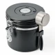 Recipiente Hermetico Ac Inox Para Granos Valv Co2 1.2lt Negro