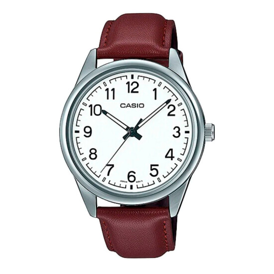 Reloj CASIO MTPV005L-7B4UDF en Cuero Marrón Esfera 47mm 0