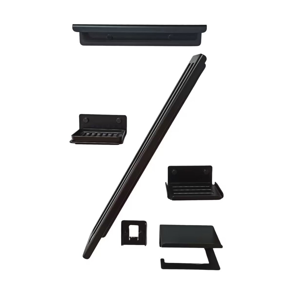 TOALLERO 28CM NEGRO MATE Toallero 28cm Negro Mate