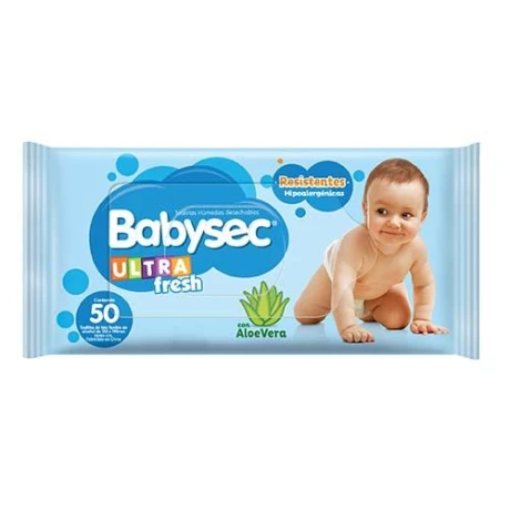 TOALLITAS HUMEDAS BABYSEC 50 UNIDADES TOALLITAS HUMEDAS BABYSEC 50 UNIDADES