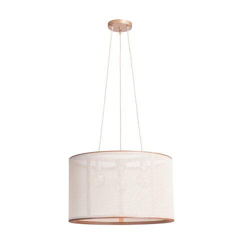 COLGANTE APOLLO 3L E27 D65CM CASTAÑO COLGANTE APOLLO 3L E27 D65CM CASTAÑO