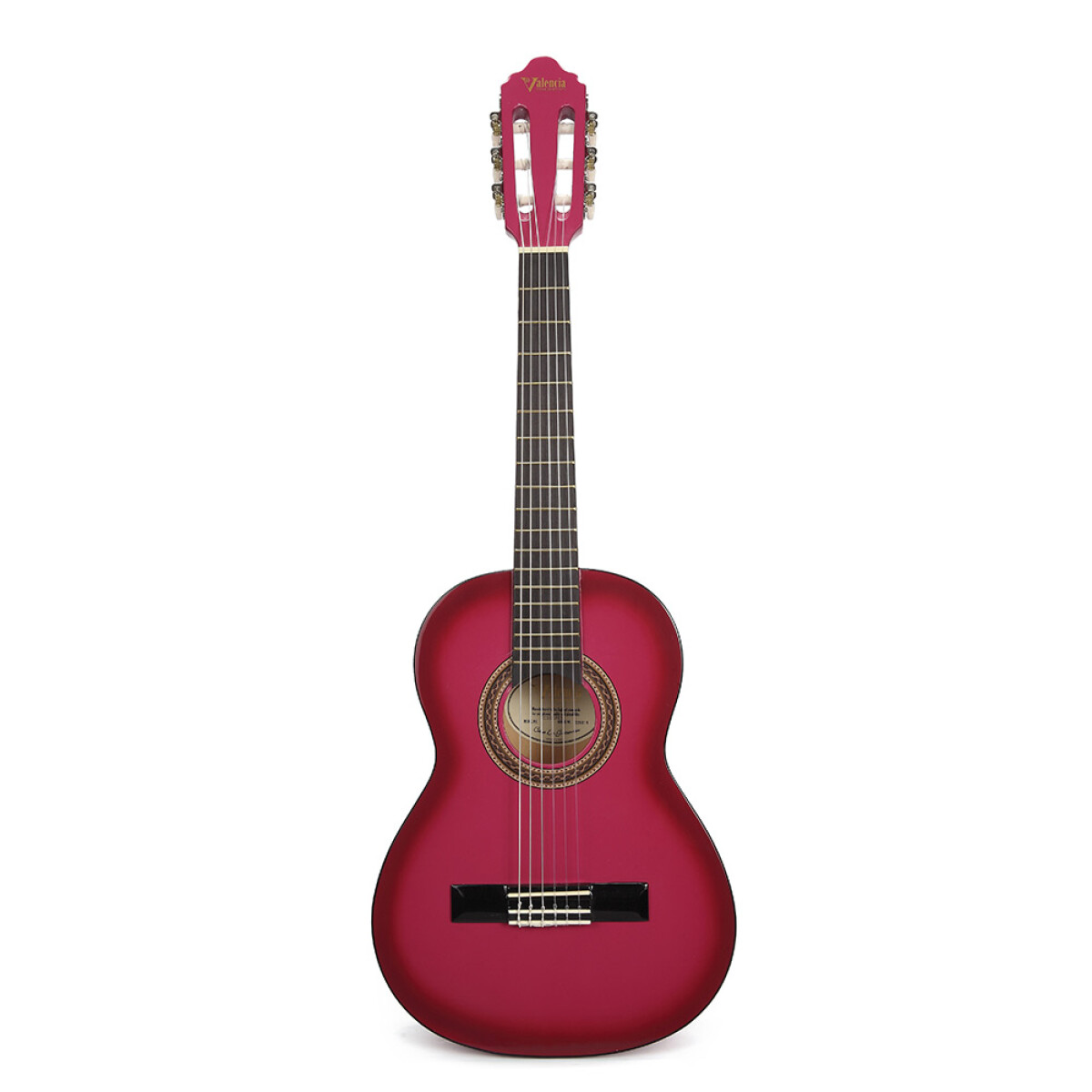 Guitarra Clasica Valencia Vc102 Niño 1/2 Rosa 