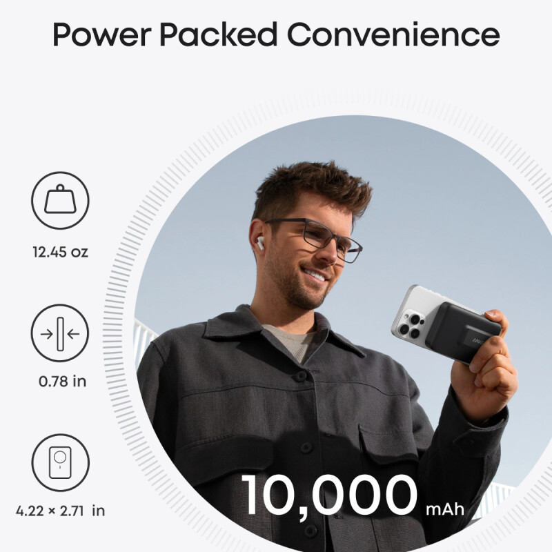 Power Bank Anker MagGo Magnetic 10000 mAh 15W Power Bank Anker MagGo Magnetic 10000 mAh 15W