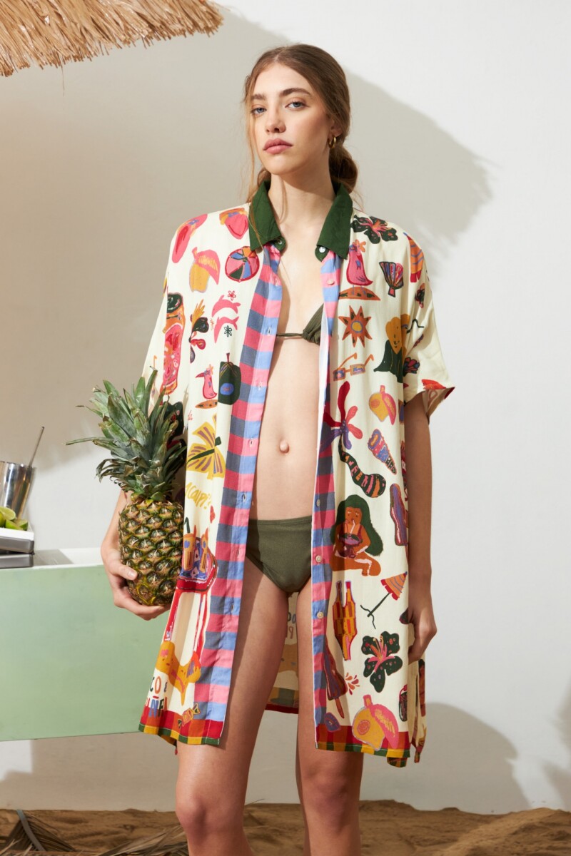 Túnica Beach - blanco 