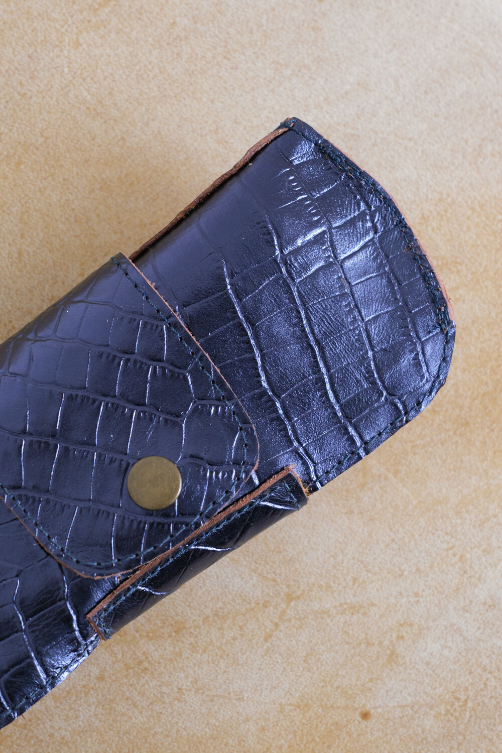 Estuche Lentes Crocco Shinny Blue