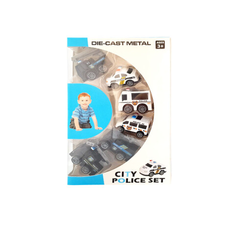 OUTLET Auto Policía 6 pcs caja 15*23 cm Outlet Auto Policía 6 Pcs Caja 15*23 Cm