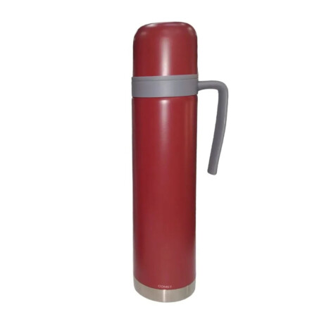 Termo Acero Inox 0.75L Manija Fija Mantiene Frío Calor Comet Bordó