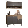 Conjunto premium bajo mesada con mueble aereo 10970 gris Conjunto Premium Bajo Mesada Con Mueble Aereo 10970 Gris