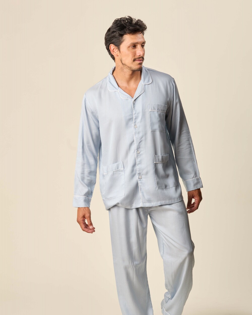 Pijama Algodón Celeste Fantasia