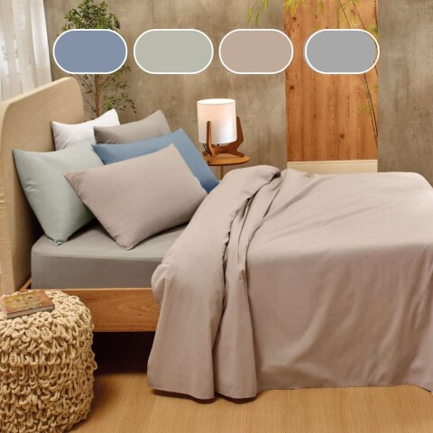 JUEGO DE SABANAS QUEEN240x250 BEIGE