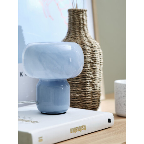 Lámpara de mesa HJARNE Ø16xA18cm azul Azul