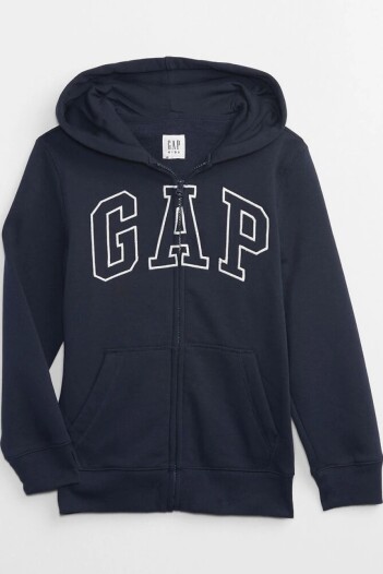 Canguro Con Cierre Logo Gap Con Felpa Niño Tapestry Navy