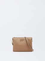Bolso Bandolera Efecto Triple taupe