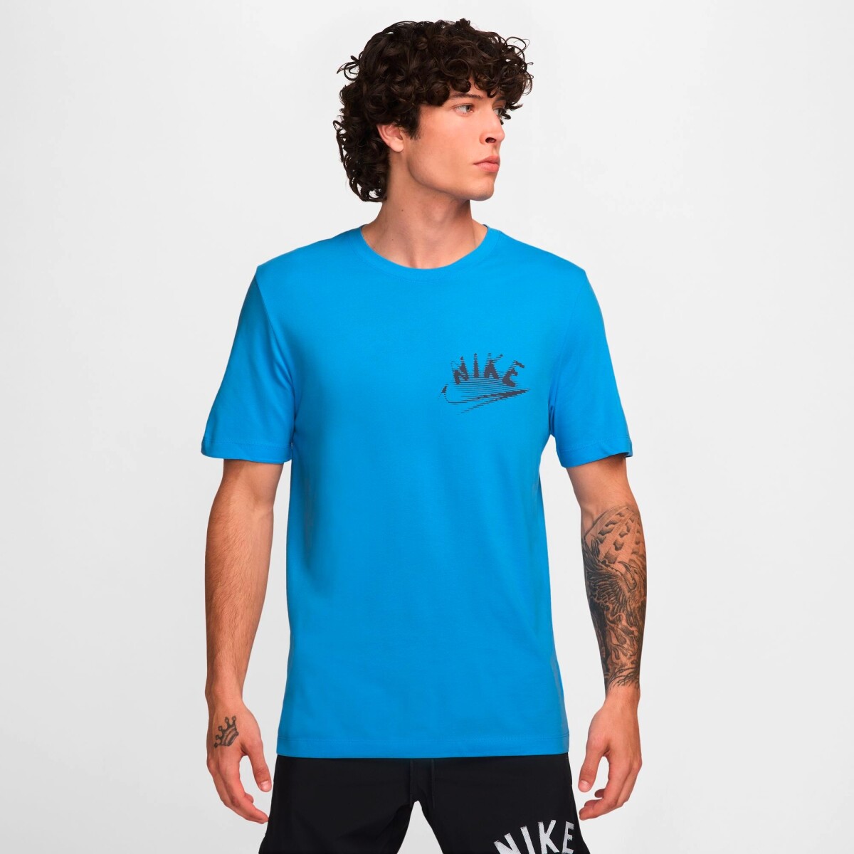 Camiseta Nike Dir-Fit Tee Brand Read de Hombre - Azul 
