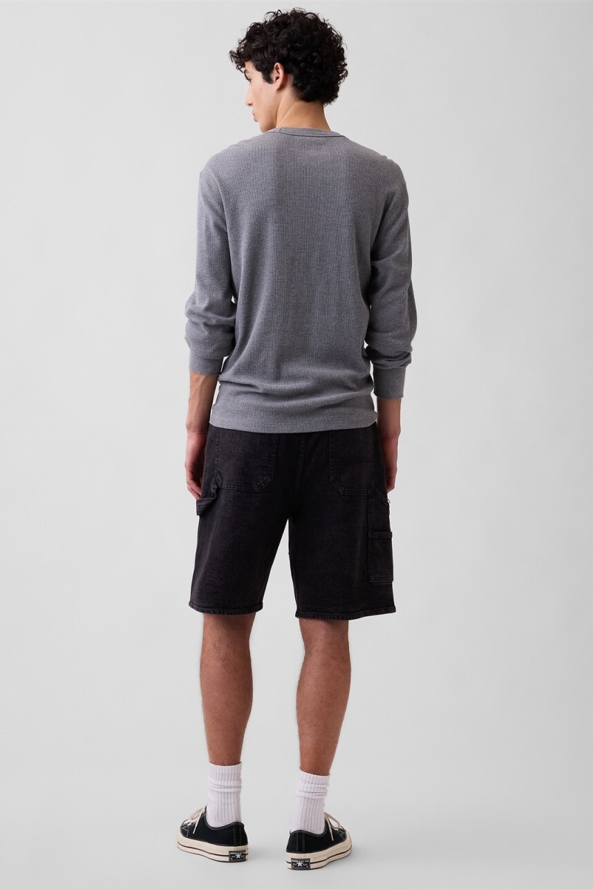Bermuda De Jean Carpenter Hombre Washed Black