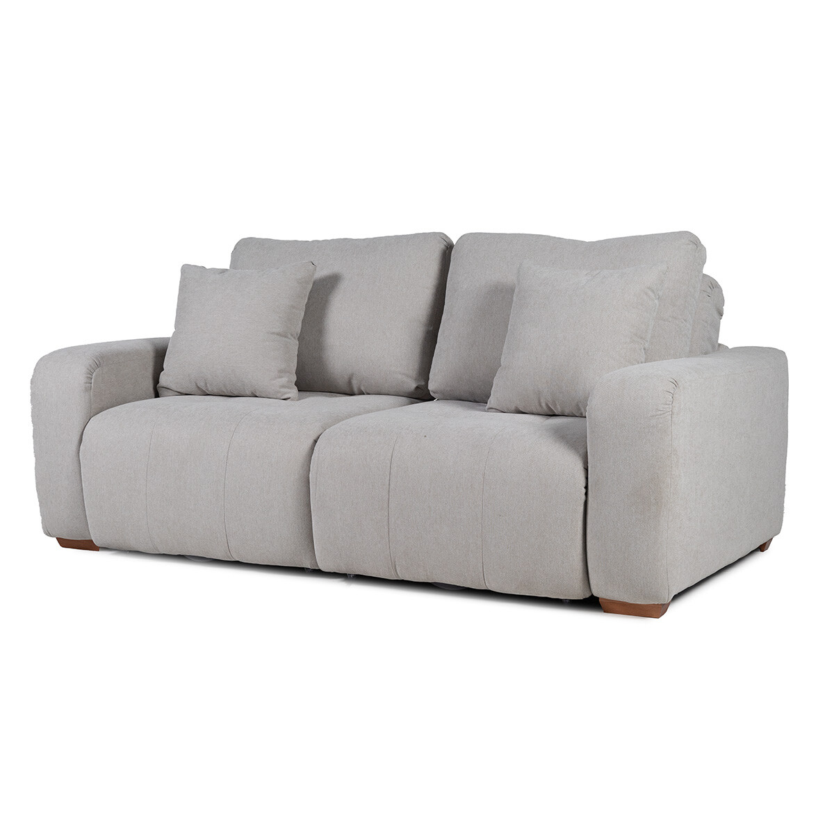 Sofá Duomo (Retráctil) - Tela Microfibra - 3 cuerpos - 3A-341 (Beige) 