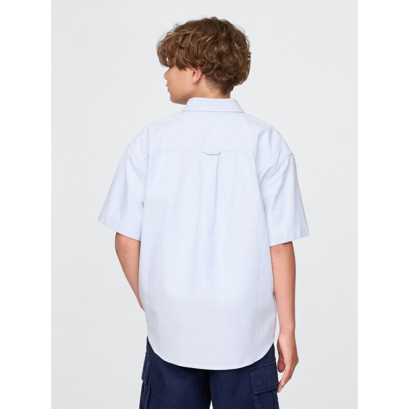 RELAXED SS OXFORD BLUE OXFORD