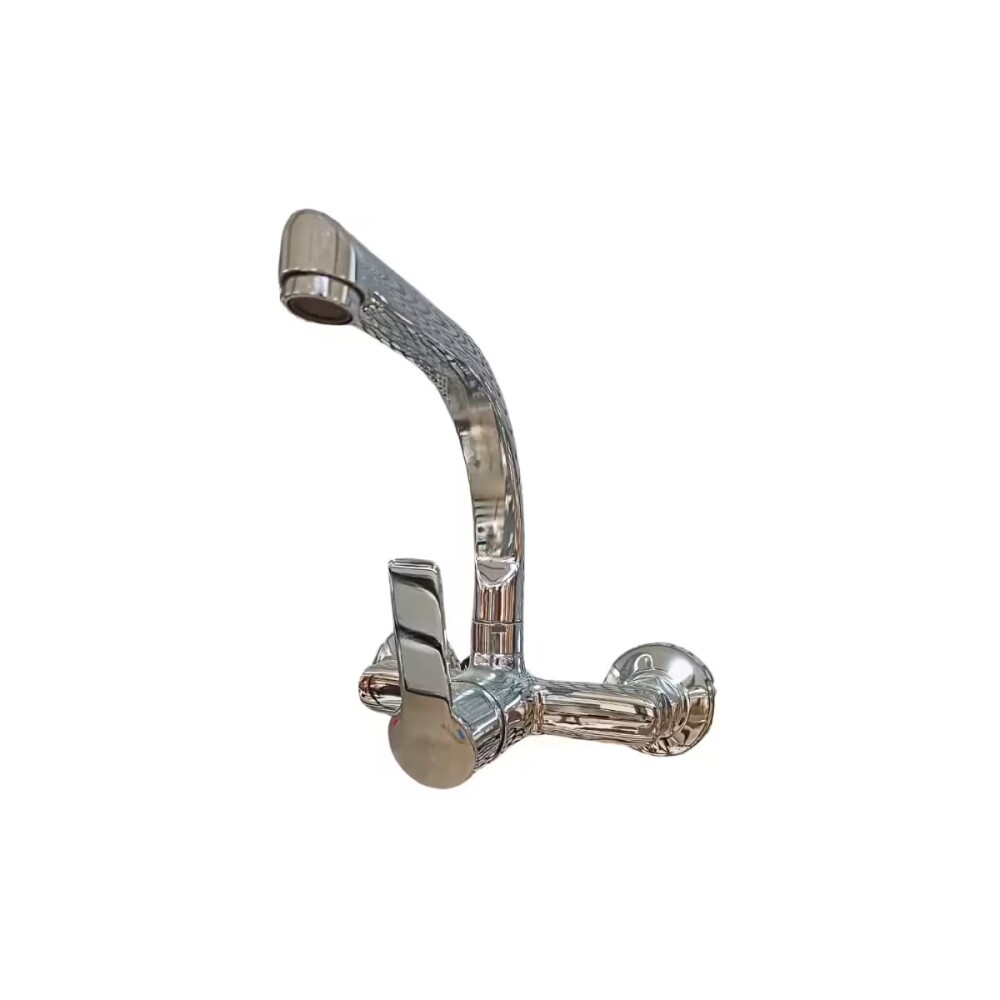 Grifería de Cocina Monocomando de pared pico alto Cromado Grifería De Cocina Monocomando De Pared Pico Alto Cromado