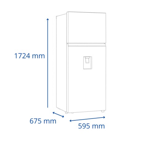 HELADERA JAMES FRÍO SECO 372-LITROS GRIS RJ 401 INV INOX D