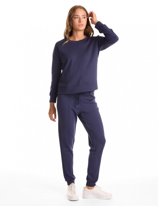 Set 2pcs Buzo C/jogger Modal AZUL