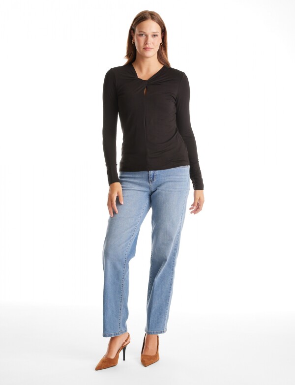 Remera Entrelazada NEGRO