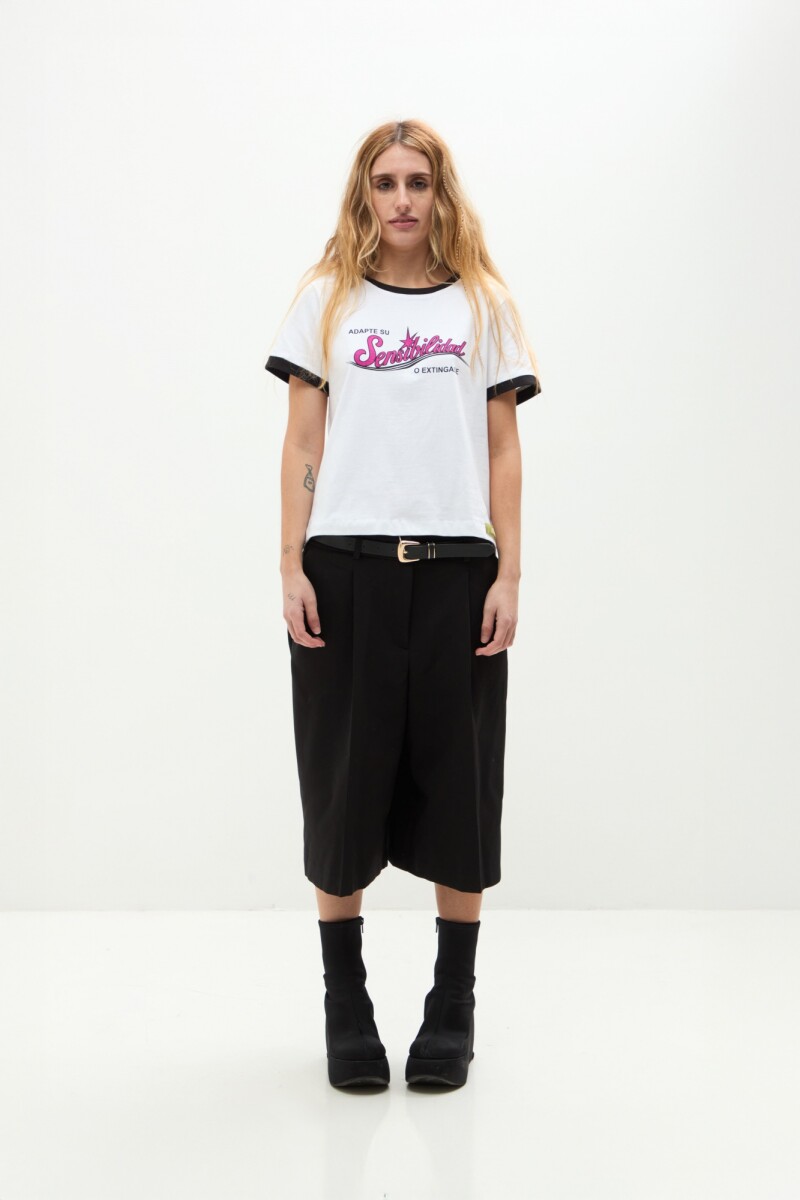Remera adapte su sensibilidad blanco