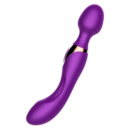 Masajeador Con Doble Motor Recargable USB Violeta