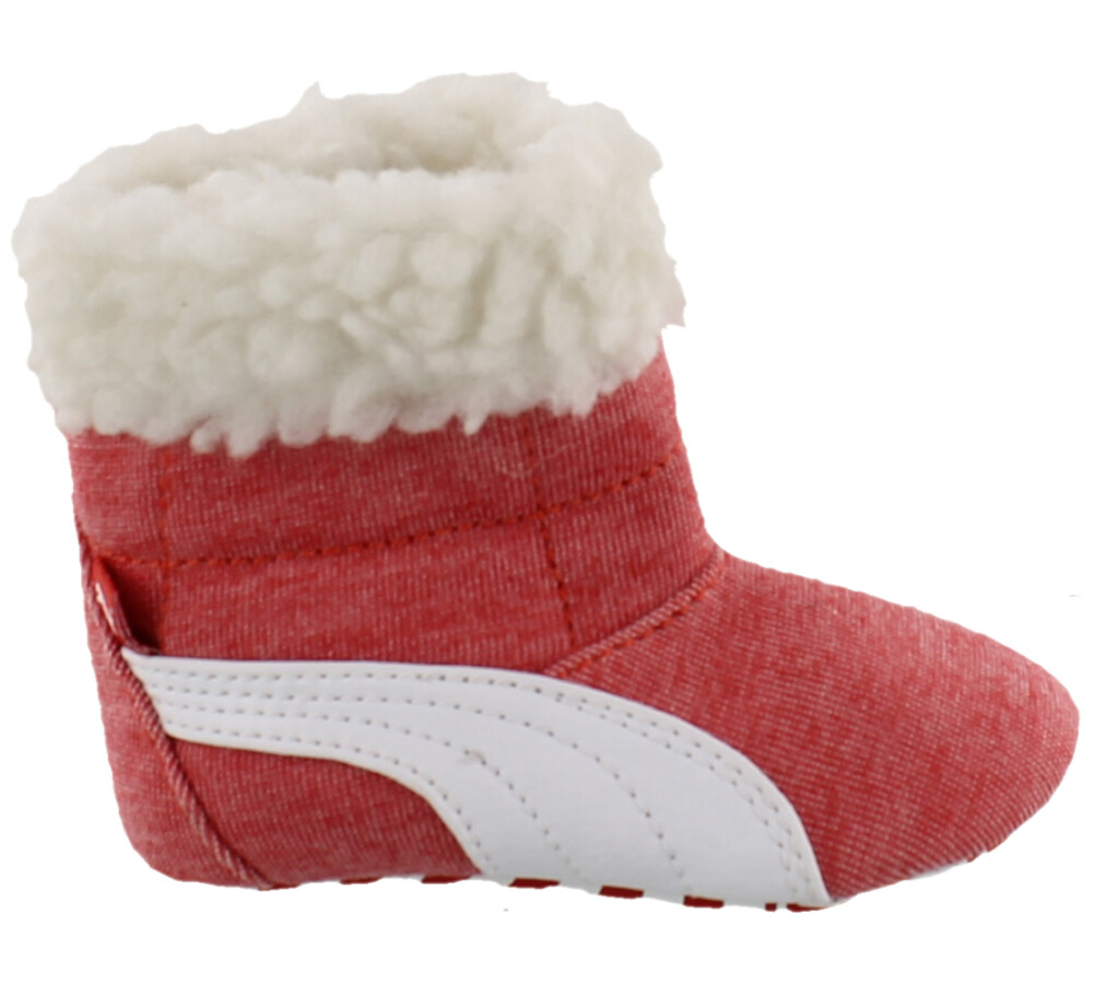 Baby Boot Fur Rojo/Blanco