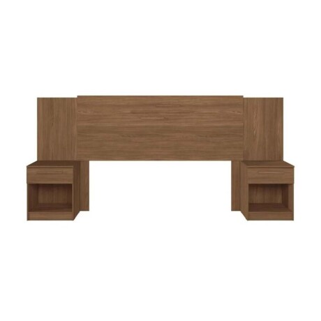 Respaldo De 2 Plazas Con Mesa De Luz Loanda 231144 Jatoba Respaldo De 2 Plazas Con Mesa De Luz Loanda 231144 Jatoba