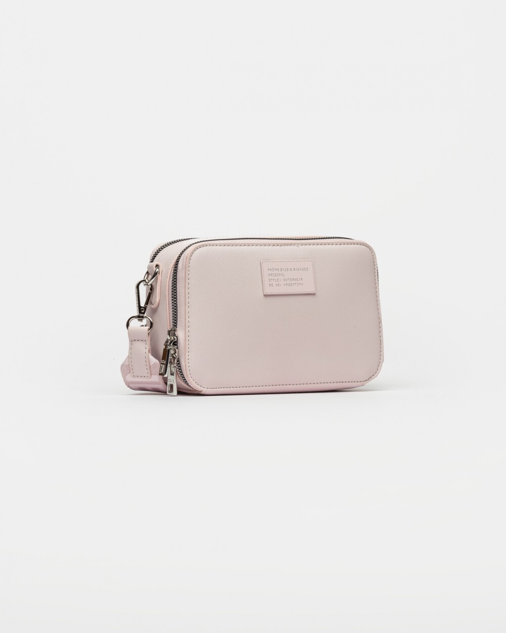 Bandolera New Penny en efecto cuero zaffiano Rosa