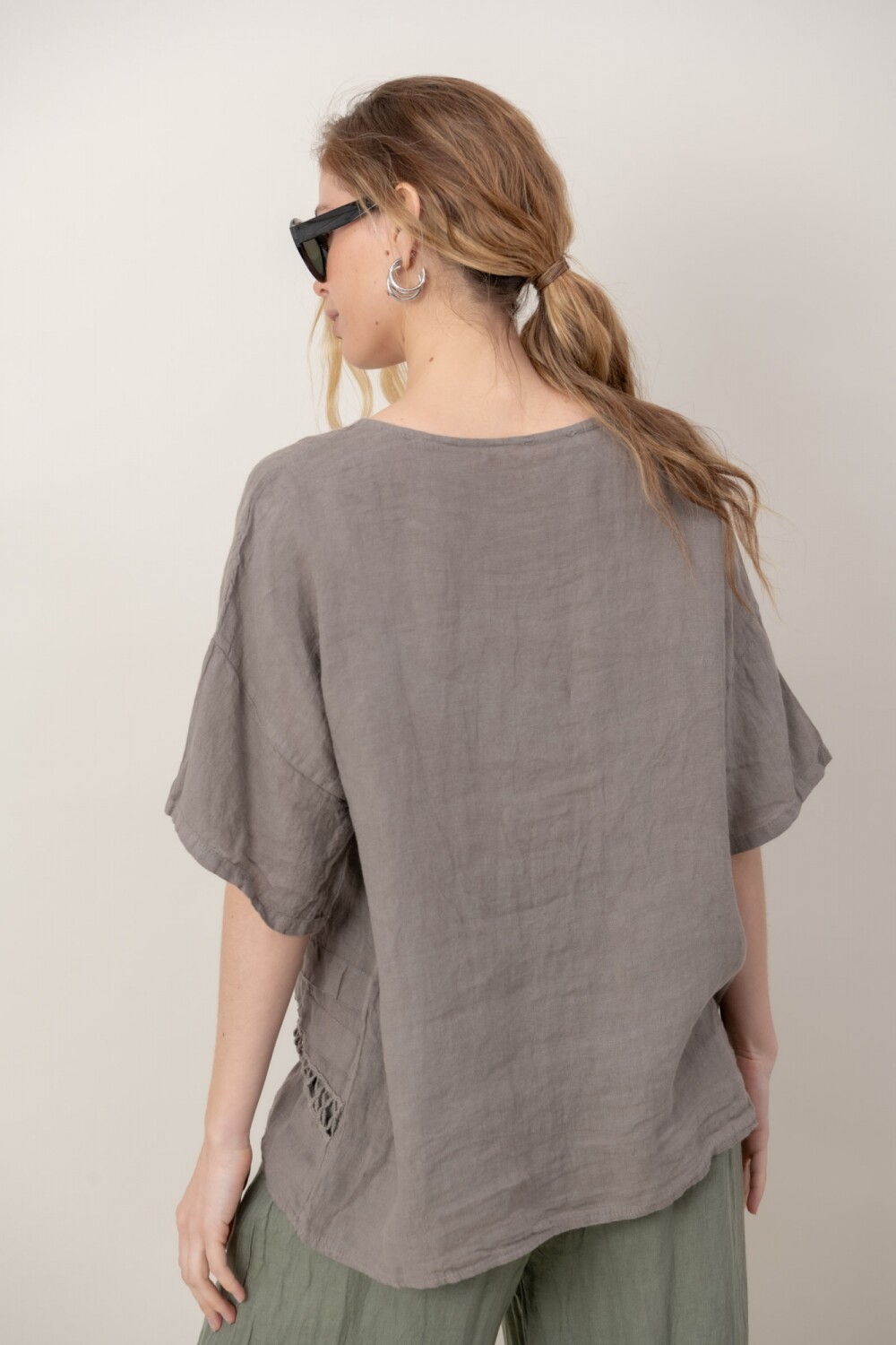 BLUSA ZEMYNA Visón