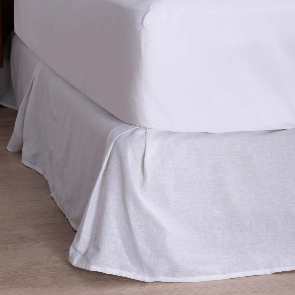 CUBRE SOMMIER - 2 PLAZAS LINO BLANCO LINO 