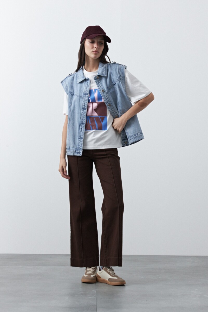 REMERA ERICA PRINTED Blanco