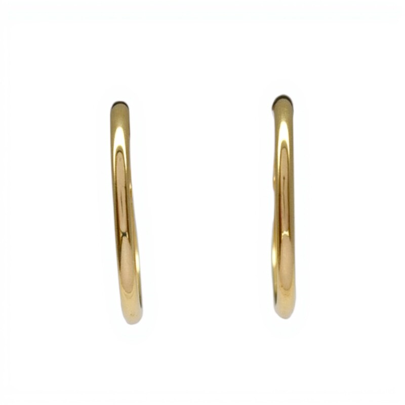 Caravanas aros de oro finos- Oro bajo - Sin piedra- CA8012 sinpiedra