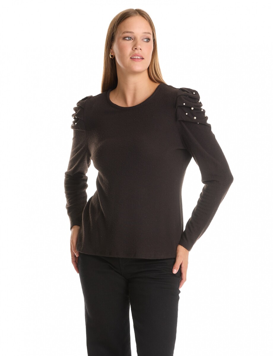 Buzo Soft Perlas - Negro 