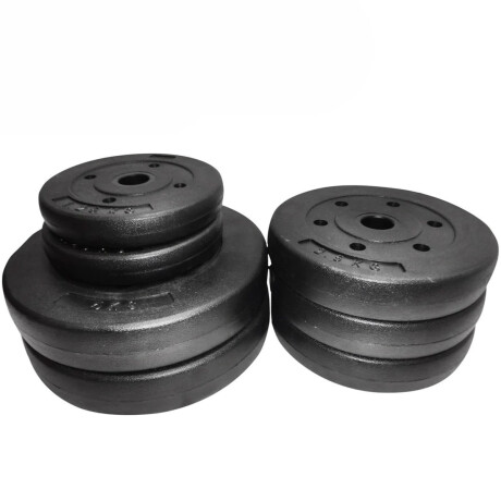Set 2 Mancuernas Macizas + Barra 1.5m + 20 Kg Pesas Cmb000609